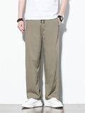 Men's Japanese Style Straight Leg Casual Pants