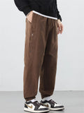 Men's Casual Daily Wear Cotton Loose Fit Cargo Jogger Pants