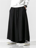 Chinese Style Men's Plus Size Wide Leg Pants