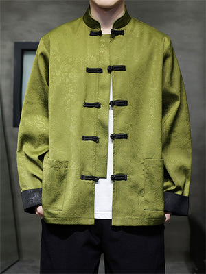 Male Chinese Style Jacquard Spring Jackets