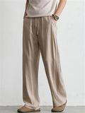 Men's Old Money Style Drawstring Casual Wide Leg Summer Pants