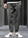 Causal Jogger Pants for Men with Elastic Waist and Cuffed Hems
