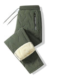 Plus Size Men's Casual Wear Winter Warm Fleece Lined Straight/Jogger Trousers