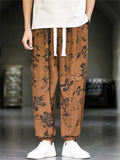 Men's Summer Trendy Print Drawstring Harem Lantern Pants