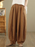Women's High Waisted Wide Leg Bloomers Pants