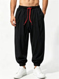 Mens Casual Relaxed Fit Drawstring Joggers with Pockets