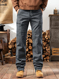 Men's Cozy Elastic Waist Casual Cargo Pants
