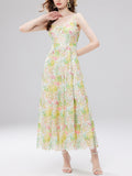 Women Holiday Water-soluble Lace Tank Dress