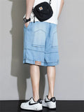 Mens Baggy Denim Shorts Vintage Washed Streetwear Jorts