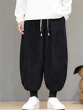 Men's Asian Style Streetwear Corduroy Harem Pants