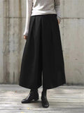 Women's Leisure Oversized Solid Color Wide Leg Pants