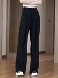 Women's High Waisted Drape Loose Flowy Palazzo Pants