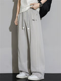 Men Casual Drawstring Sweatpants Baggy Wide Leg Lounge Pants