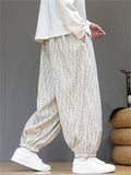 Men's Cozy Corduroy Elastic Waist Loose Fit Bloomer Pants