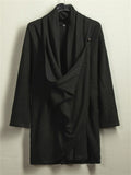 Men's Chinese Zen Style Solid Color Long Sleeve Cardigan Shirts