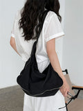 Women's Japanese Style Simple Solid Color Zip Up Short Sleeve Top & Skirt Set