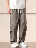 Men's Summer Casual Solid Color Straight Pants