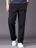 Skin Friendly Comfort Plus Size Cotton Pants for Middle Aged Mens