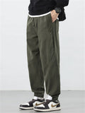 Men's Casual Daily Wear Cotton Loose Fit Cargo Jogger Pants