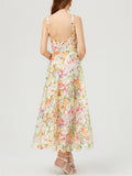 Women Holiday Water-soluble Lace Tank Dress