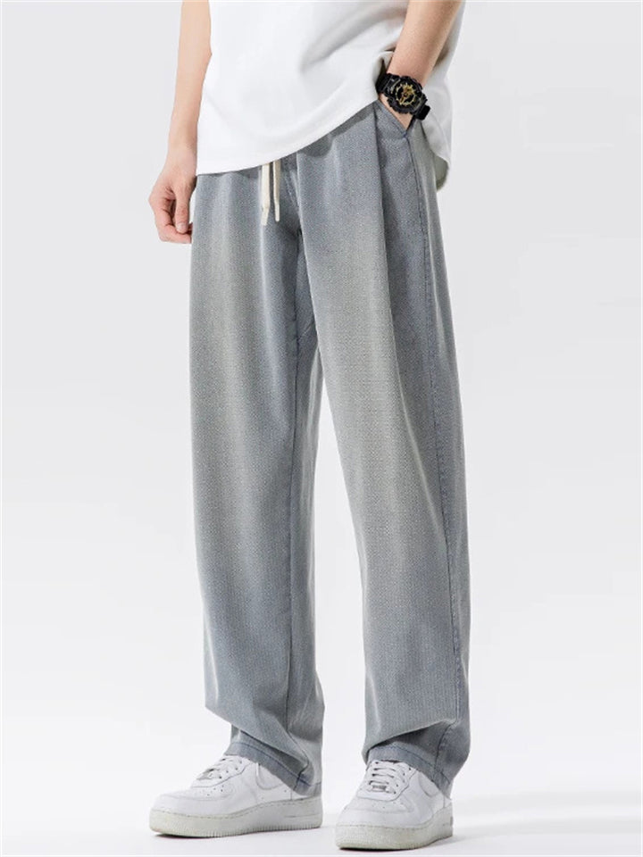 Mens Fashion Starry Textured Summer Comfy Casual Jeans