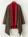 Men's Chinese Ethnic Zen Style Reversible Irregular Hem Cardigan Jackets