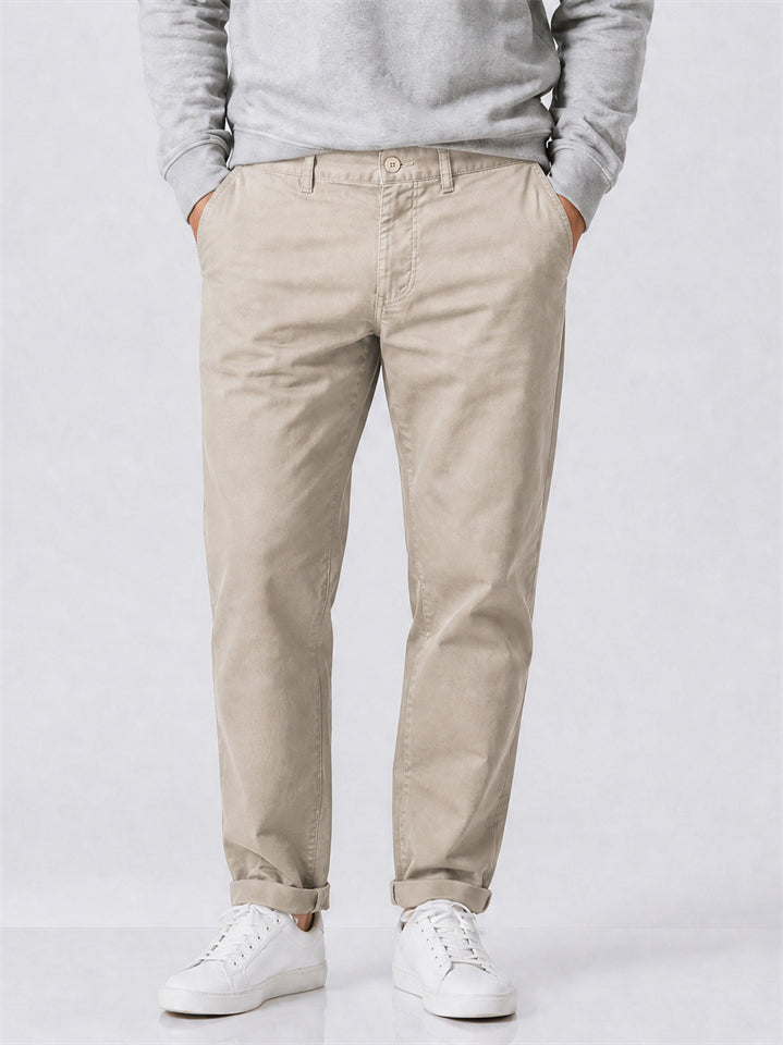 Men's Premium Thin Comfy Cooling Stretch Cropped Chino Pants