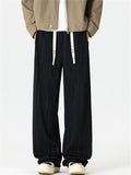 Ens Baggy Wide Leg Textured Stripe Streetwear Casual Pants
