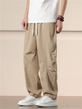 Men's Summer Casual Solid Color Straight Pants