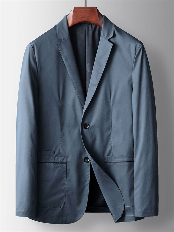 Men's Autumn Single Breasted Solid Color Casual Suit Jackets