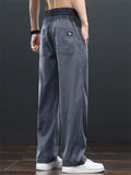 Men's Vintage Lyocell Denim Style Loose Fit Drawstring Straight Pants