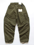 Men's Japanese Style Wide Leg Cotton Cargo Pants with Multiple Pockets