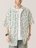 Casual Men's Summer Holiday Style Print Short Sleeve Shirts