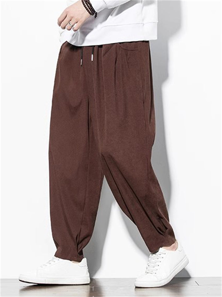 Men's Casual Simple Solid Color Harem Pants
