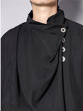 Japanese Style Solid Color Loose Pile Collar Long Sleeve Shirt