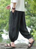 Men's Trendy Black Stripe Cropped Jogger Pants