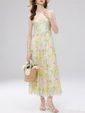 Women Holiday Water-soluble Lace Tank Dress