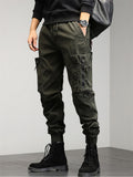 Mens Tactical Cargo Joggers Multi Pocket Work Pants