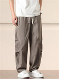 Men's Summer Casual Solid Color Straight Pants