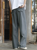 Men's Comfy Breathable Summer Linen Blend Loose Fit Straight Pants