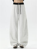 ‌Men's Casual Loose Fit Comfy Drawstring Wide Leg Sweatpants
