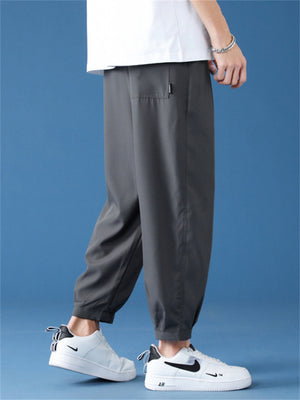 Men's Summer Sports Stretchy Ice Silk Quick-Dry Casual Pants