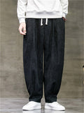 Men's Winter Thicken Comfy Loose-Fit Corduroy Bloomers Pants