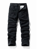 Men's Cozy Elastic Waist Casual Cargo Pants