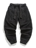 Men's Cozy Popular Corduroy Stripe Waistband Pants