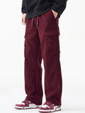 ‌ Thermal Lined Corduroy Cargo Pants for Men with Multiple Pockets‌