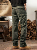Men's Cozy Elastic Waist Casual Cargo Pants