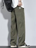 Men's Comfy Breathable Mid Waist Loose Fit Casual Cargo Pants