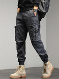 Mens Tactical Cargo Joggers Multi Pocket Work Pants