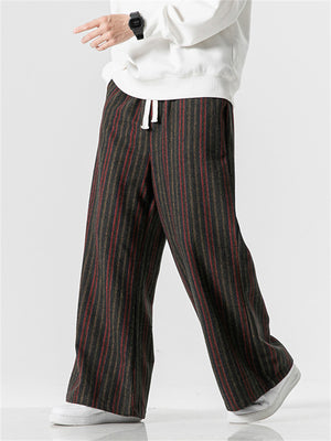 Men's Chic & Trendy Pinstripe Woolen Pants